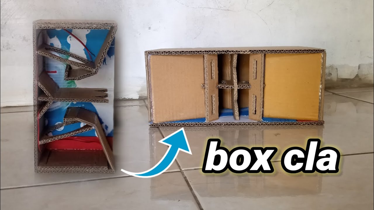 cara membuat miniatur box cla dari kardus//sangat detail sekali//versi 4 inch