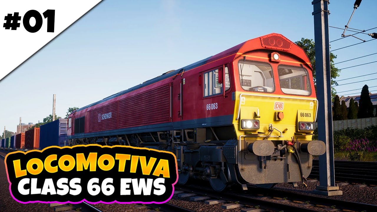 CONDUZINDO E MANOBRANDO LOCOMOTIVA CLASS 66 EWS - TRAIN SIM WORLD 3 PT-BR
