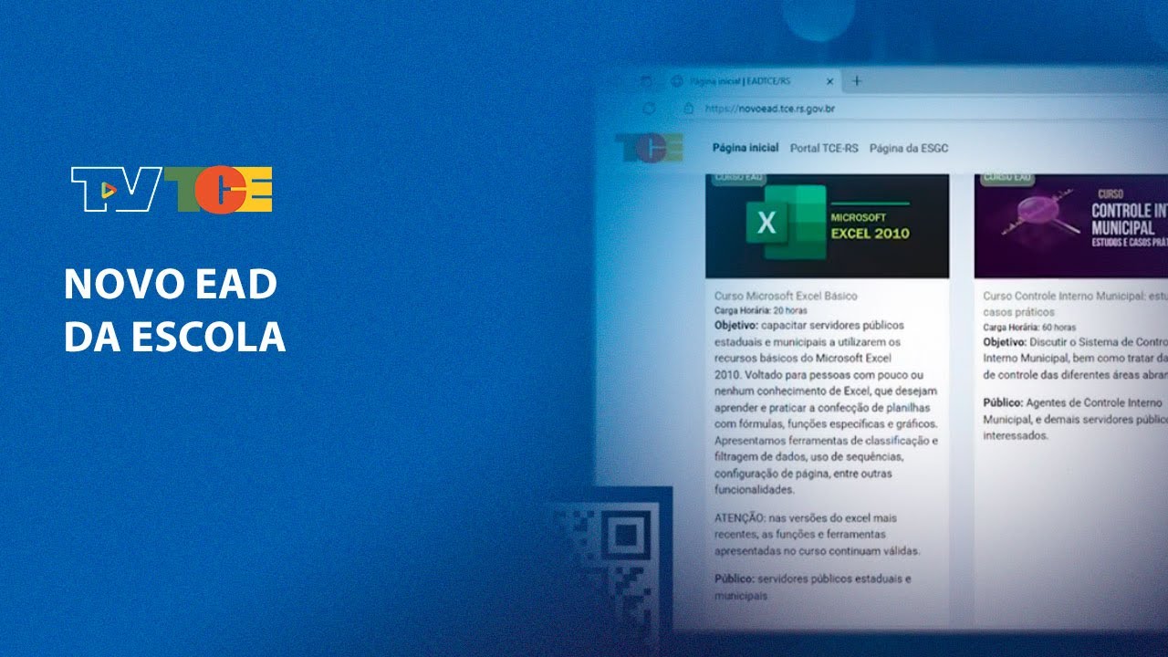 Novo EAD da Escola de Gest&atilde;o e Controle Francisco Juruena do TCE-RS