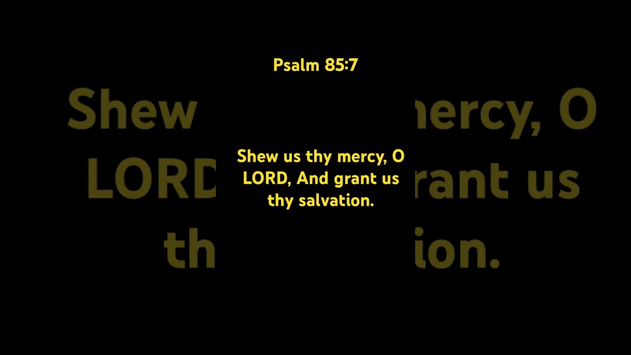 Psalm 85:7