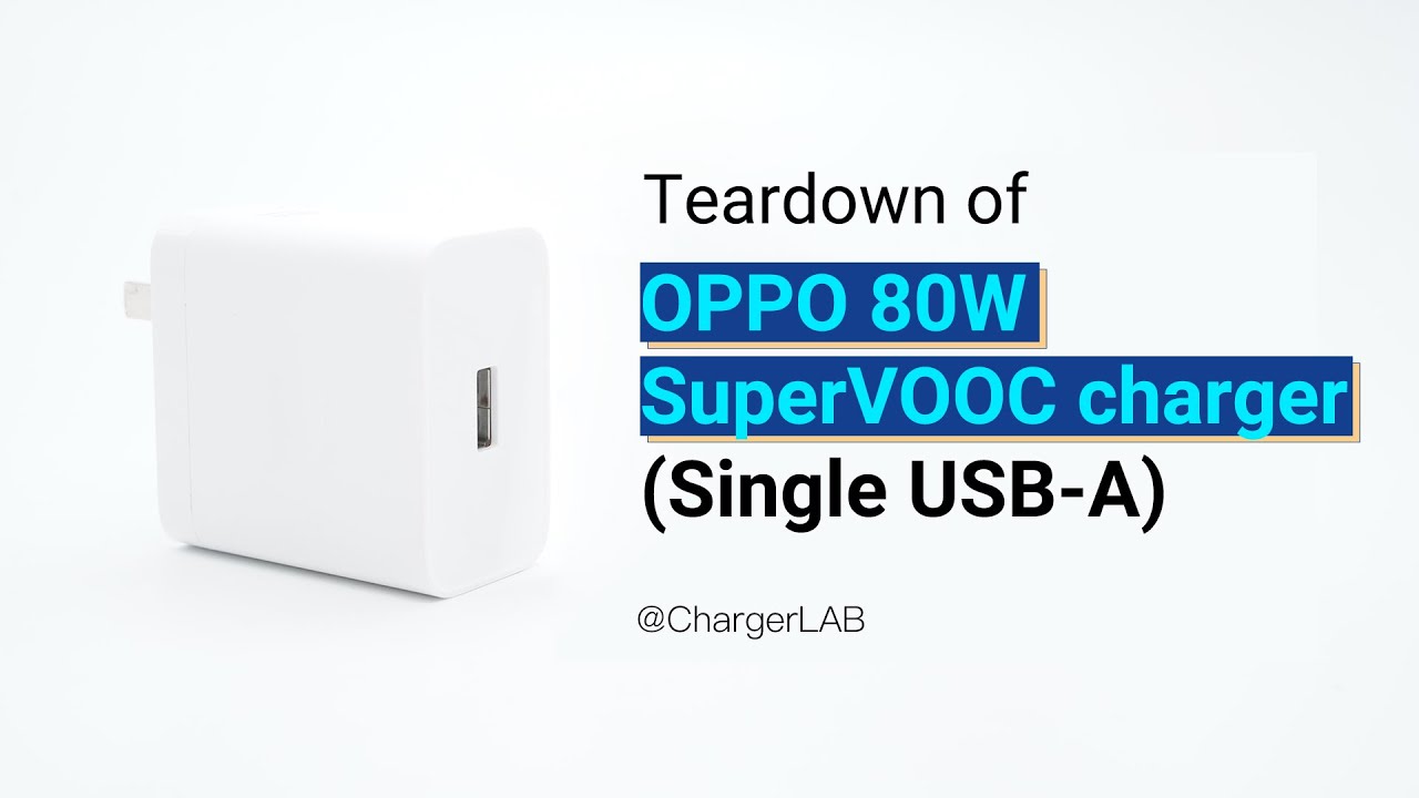 Teardown of OPPO 80W SuperVOOC charger (Single USB-A)