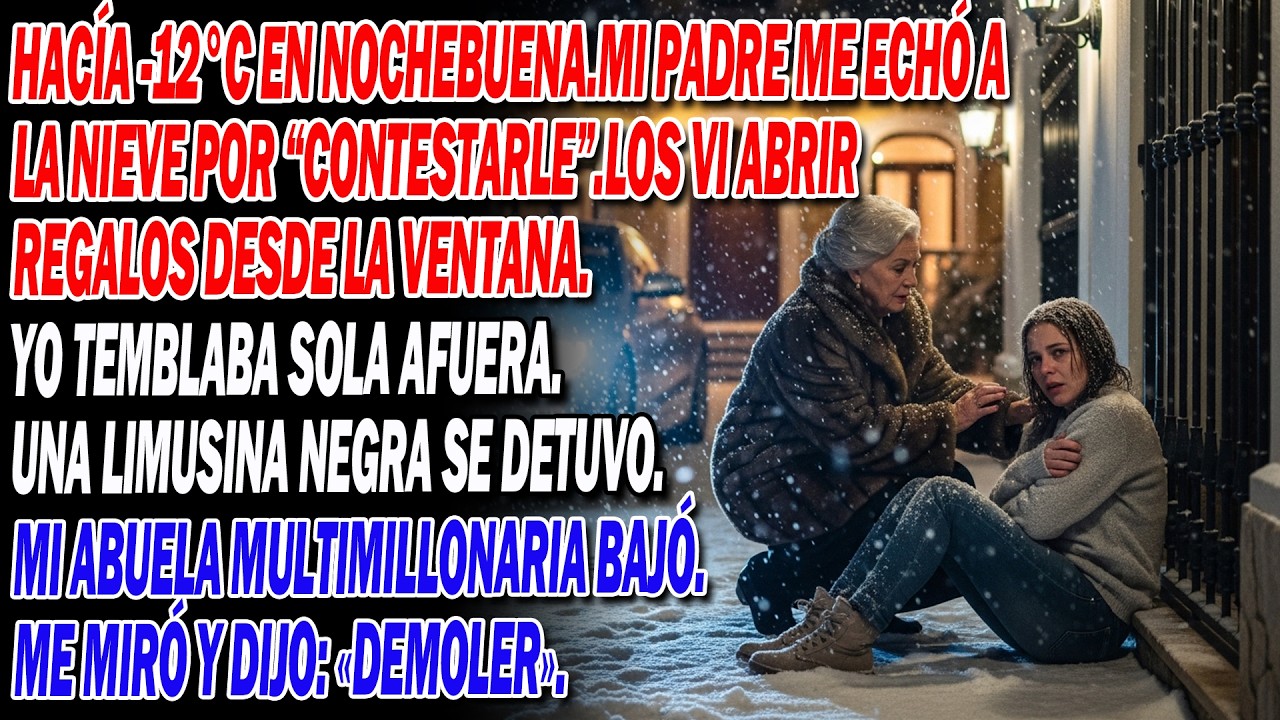 Mi padre dijo: «Quédate afuera hasta aprender respeto» — llegó una limusina y todo ardió 🔥🚘