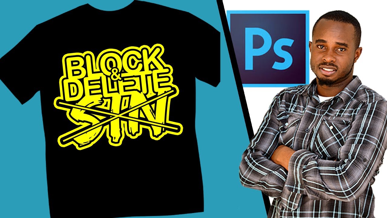 Easy Vinyl T-Shirt Design using Photoshop (Cricut, Silhouette Cameo etc)
