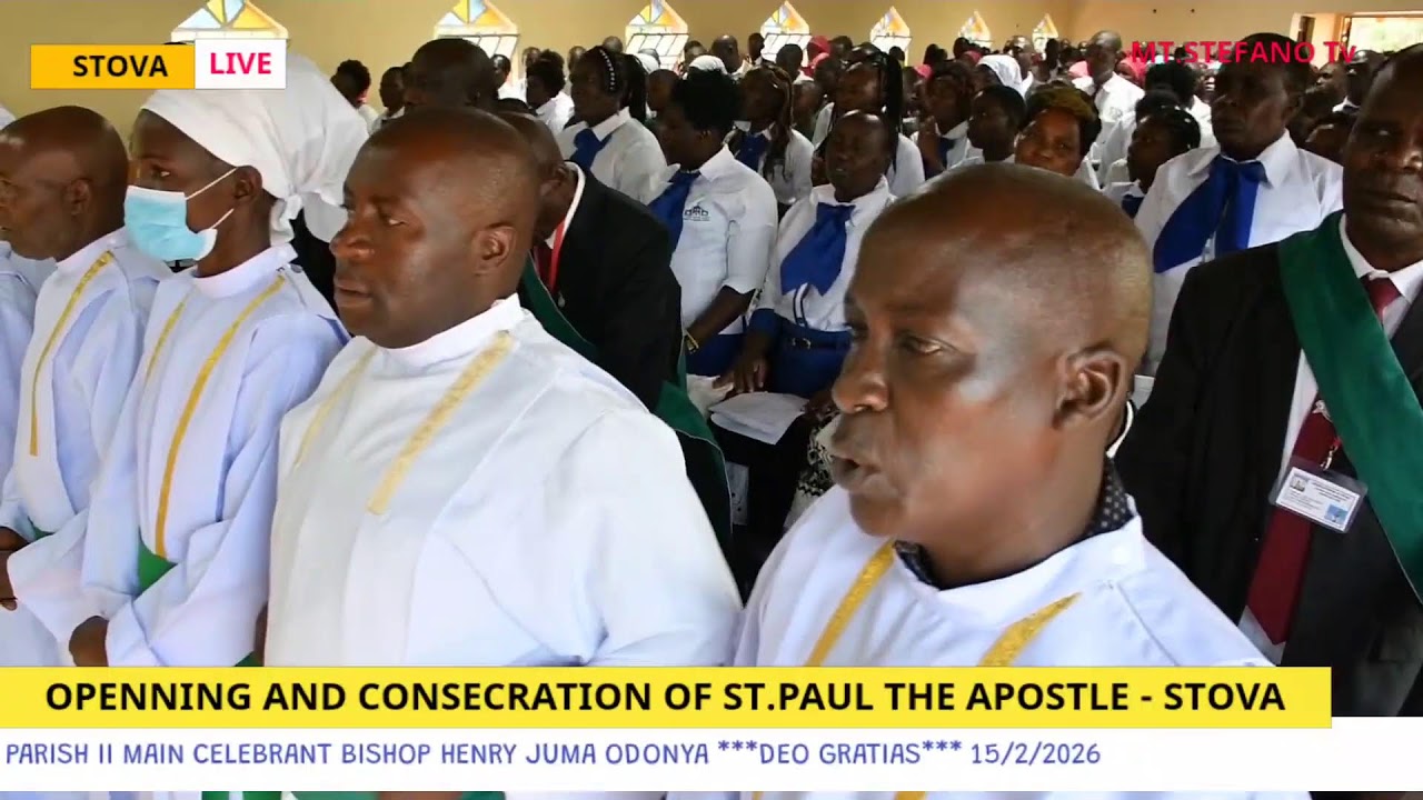 OPENNING AND BLESSING OF ST PAUL THE APOSTLE STOVA CATHOLIC DIOCESE OF KITALE