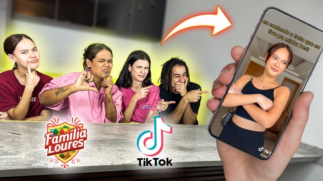 JULGANDO OS TIKTOKS DA FAMÍLIA LOURES!!!