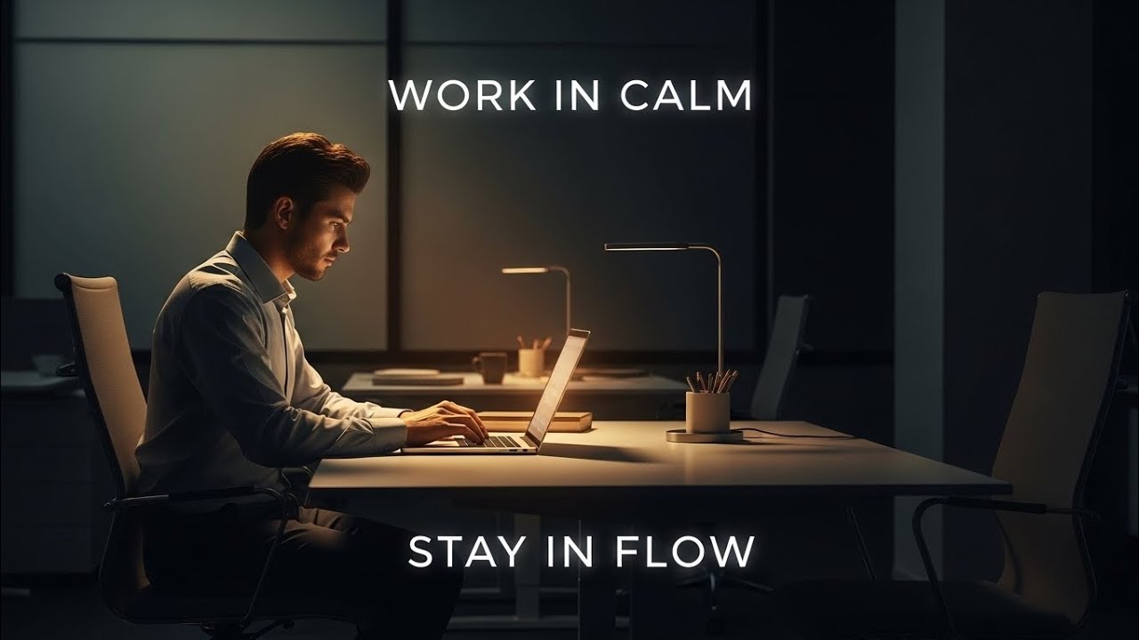Focused Calm Music for Night Work | Clear Mind, Steady Flow – AURALITH