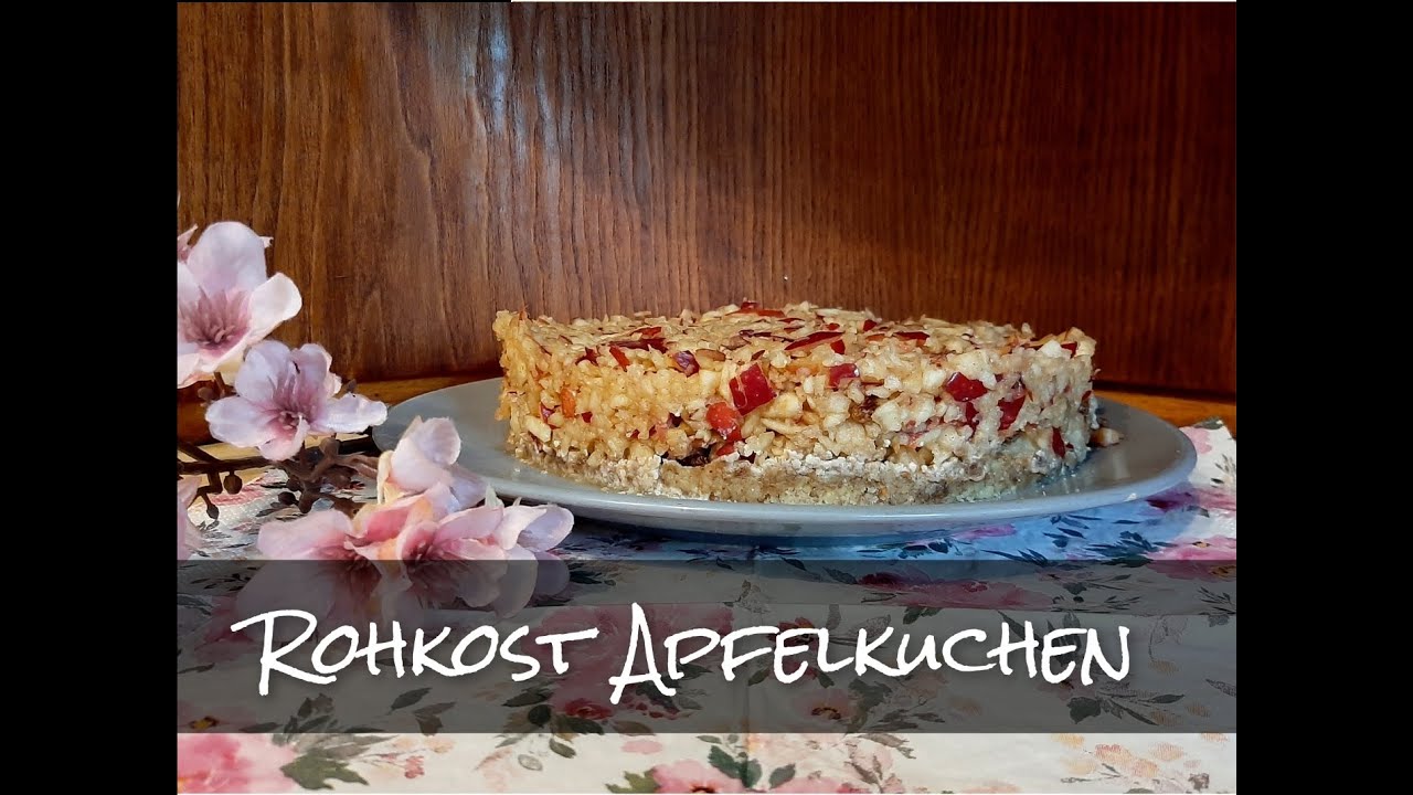 Genialen Kuchen in nur 10 Minuten zubereiten  |  Rohkost Apfelkuchen und was ihn so besonders macht