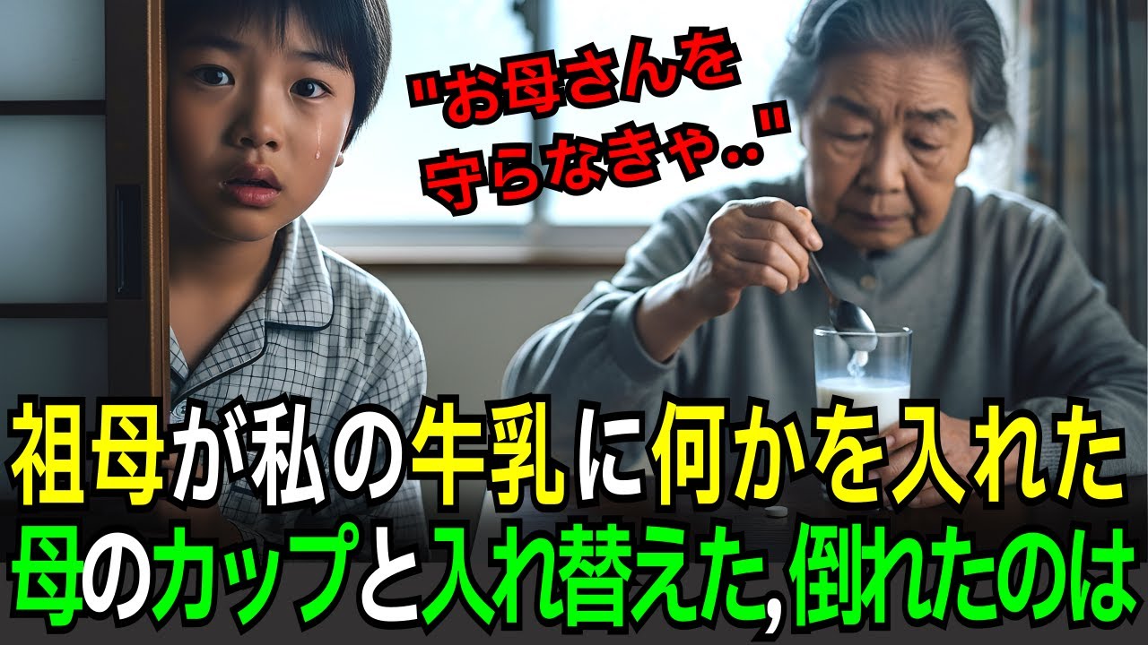 夜明け前、継祖母が私の牛乳に「白い錠剤」を溶かした…知らんぷりして母のカップとすり替えたのに、倒れたのは“母”じゃなかった。