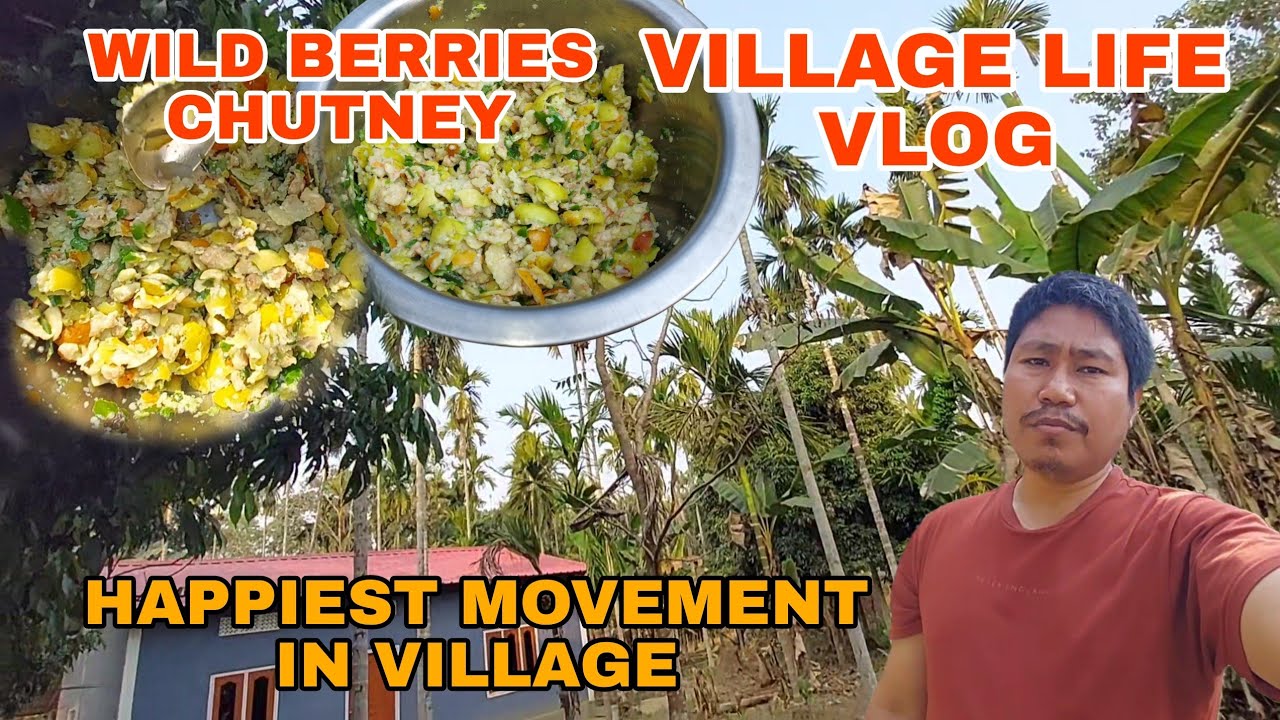 Wild Berries Chutney | Village Life Vlog | Happiest Moments in the Village