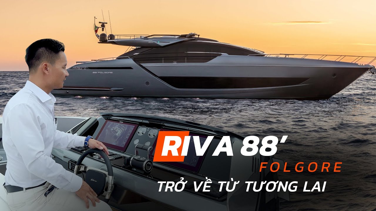 [Review] DU THUYỀN đến từ TƯƠNG LAI - Du thuyền hạng sang Made in Italy Riva 88 Folgore | LuxYacht