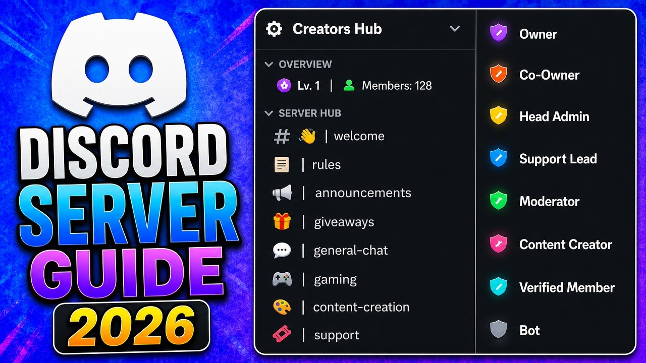 How to Setup a Discord Server in Under 3 Minutes 2026!
