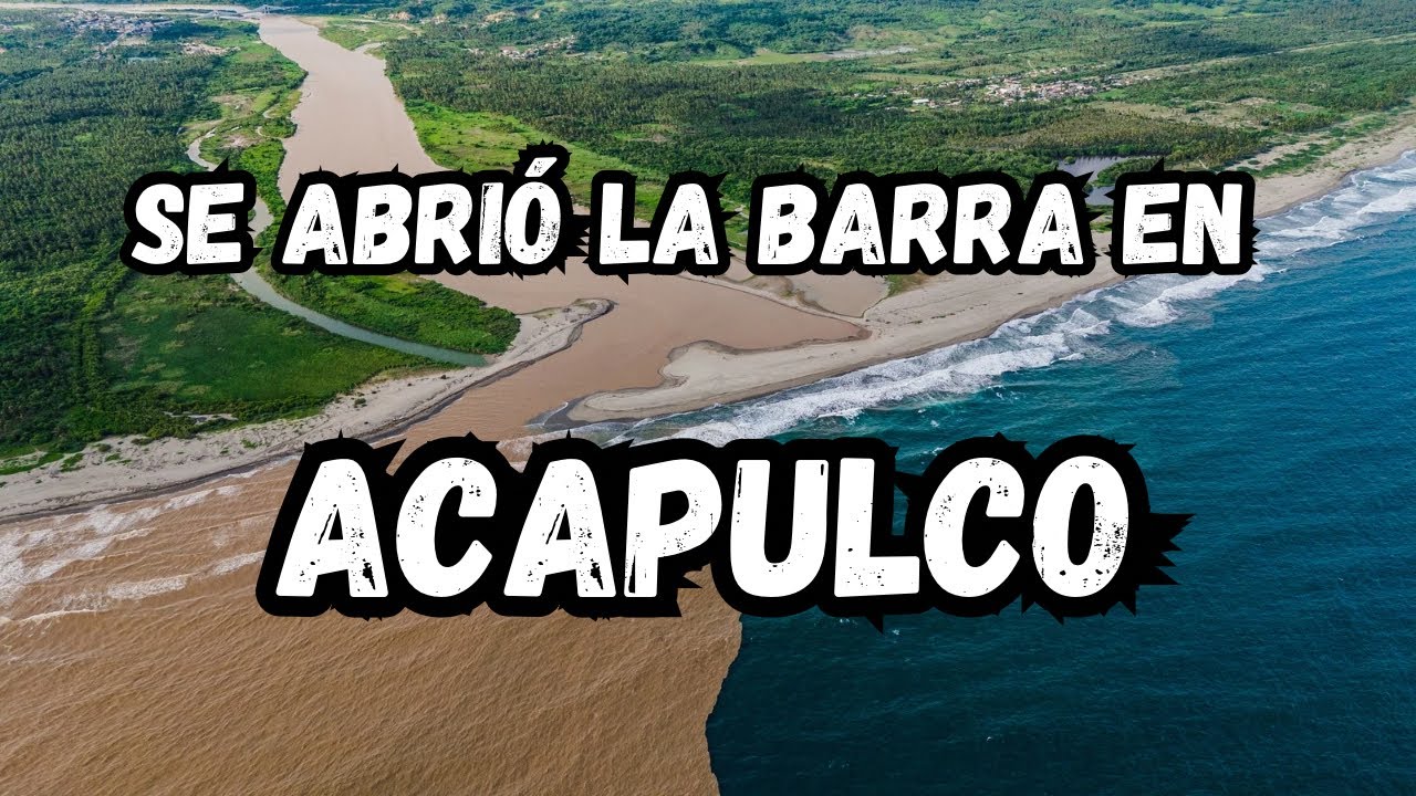 Barra vieja: Cuando el río y el mar se unen en Acapulco.