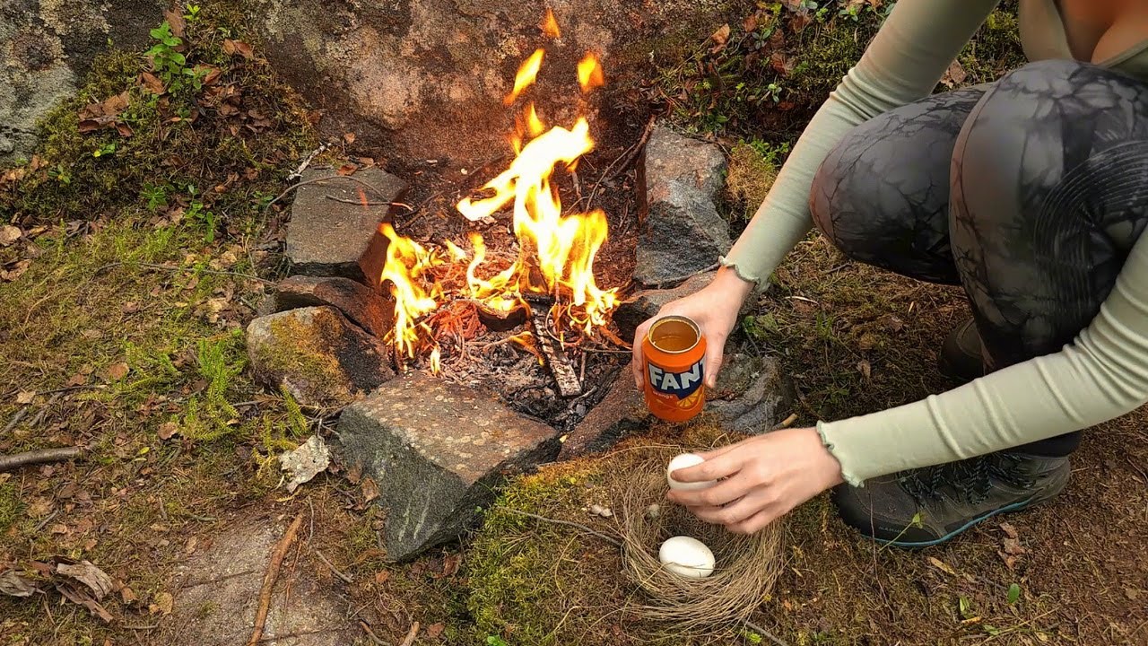Survival Experiment: Unusual Way of Cooking 🐣 (Camping Girl Ep.3)