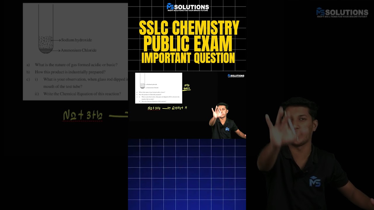 SSLC PUBLIC EXAM 2026 CHEMISTRY IMPORTANT QUESTIONS | MS SOLUTIONS