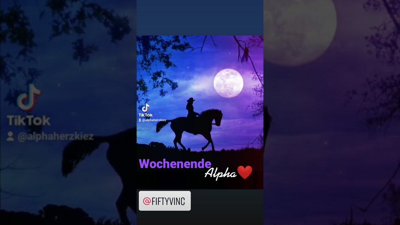 Wochenende ganz liebe Gr&uuml;&szlig;e von mir Alpha❤️