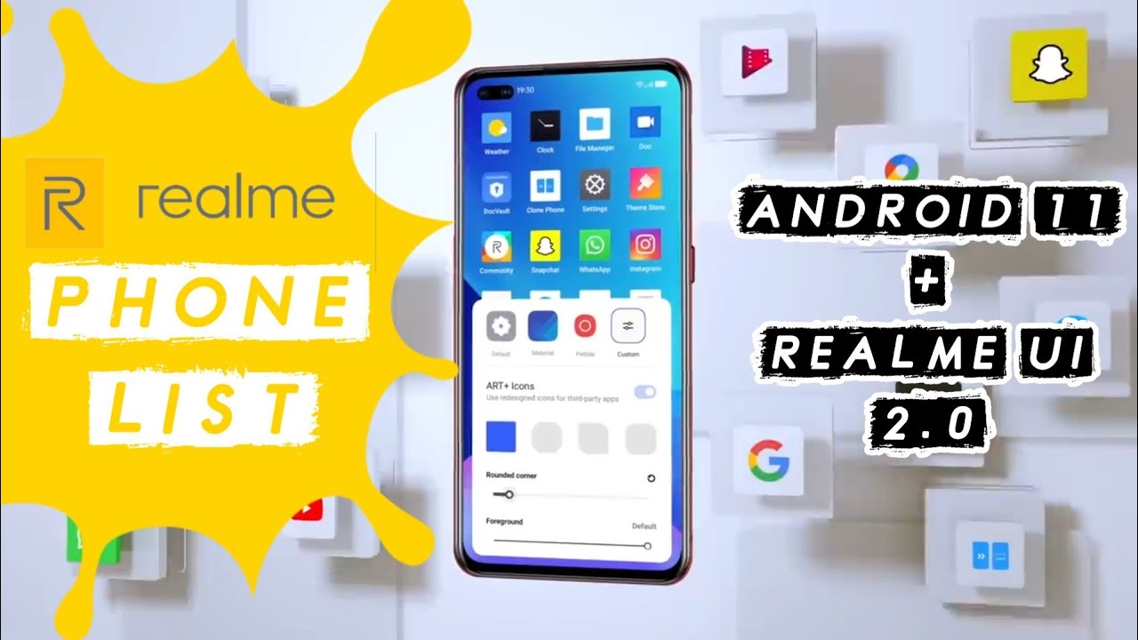 Realme Phones Android 11 and Realme Ui 2.0 Update