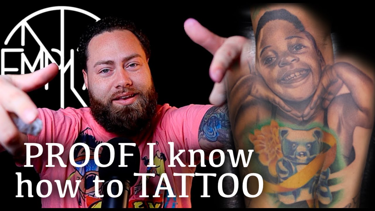 PORTRAIT TATTOO time lapse real time