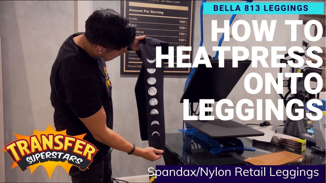 How to Create Premium Retail Workout Leggings with DTF Transfers on Bella 813 Fitness Nylon/Spandax