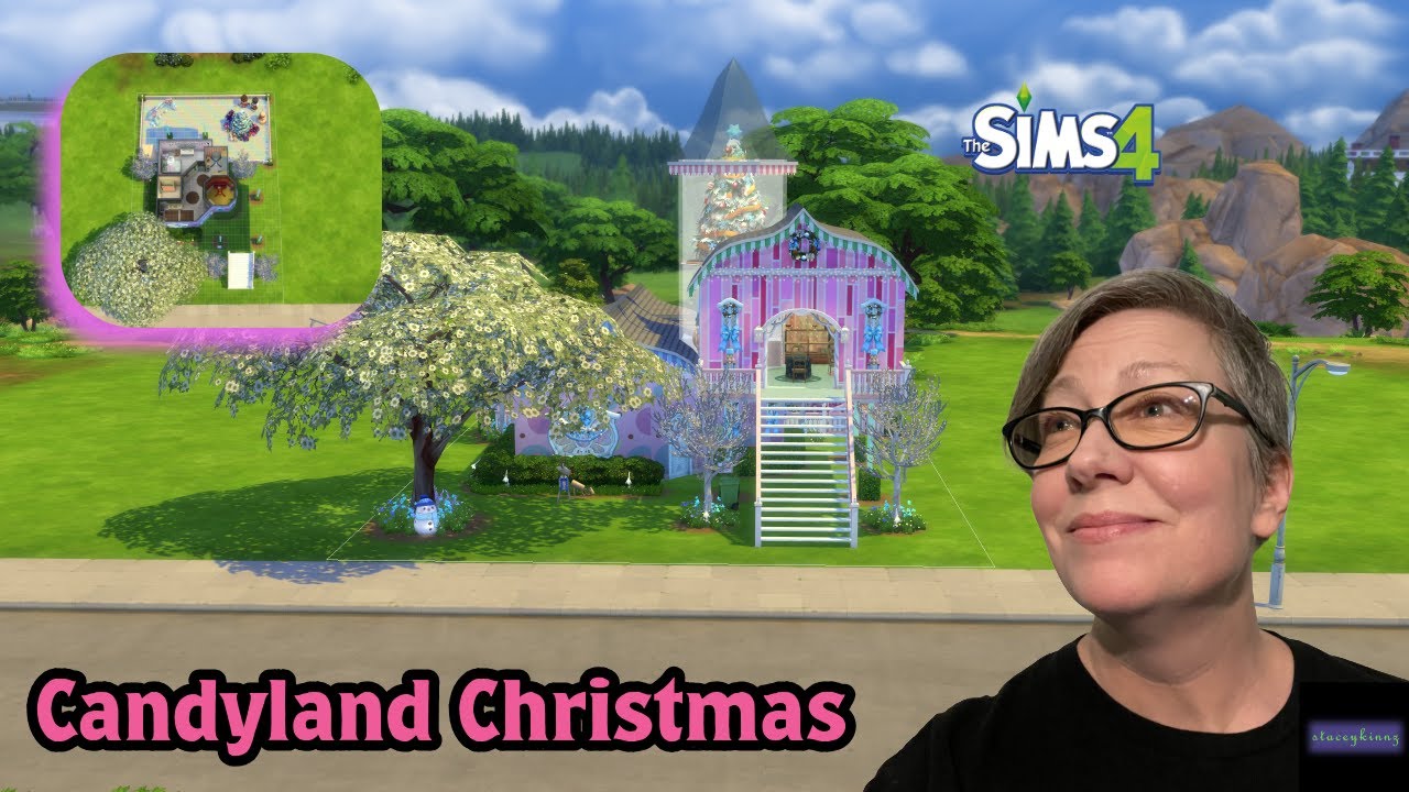 I built a Candyland Christmas home with a bakery!