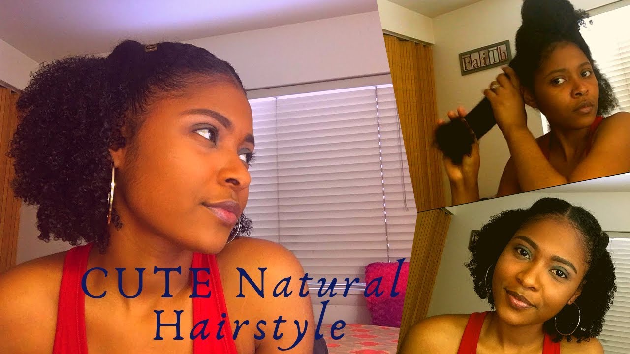 CUTE Natural Hairstyle ft. WETLINE EXTREME GEL