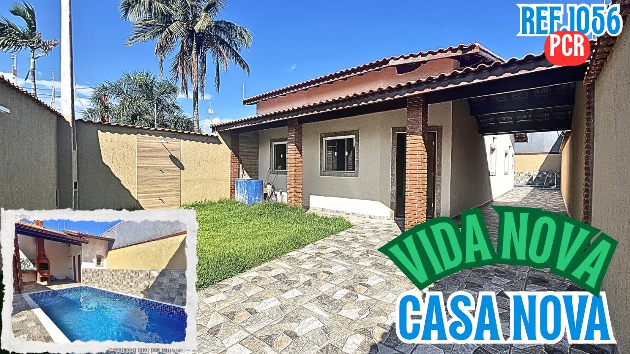 REF.1056 Casa Nova Vida Nova perto do mar especialmente para você 