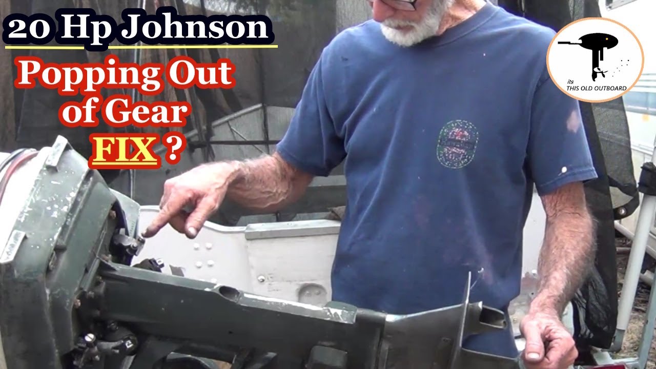 Johnson 20 Hp Gearcase or Shift Linkage? ep16 THIS OLD OUTBOARD #outboardrepair#outboardrepairvideos