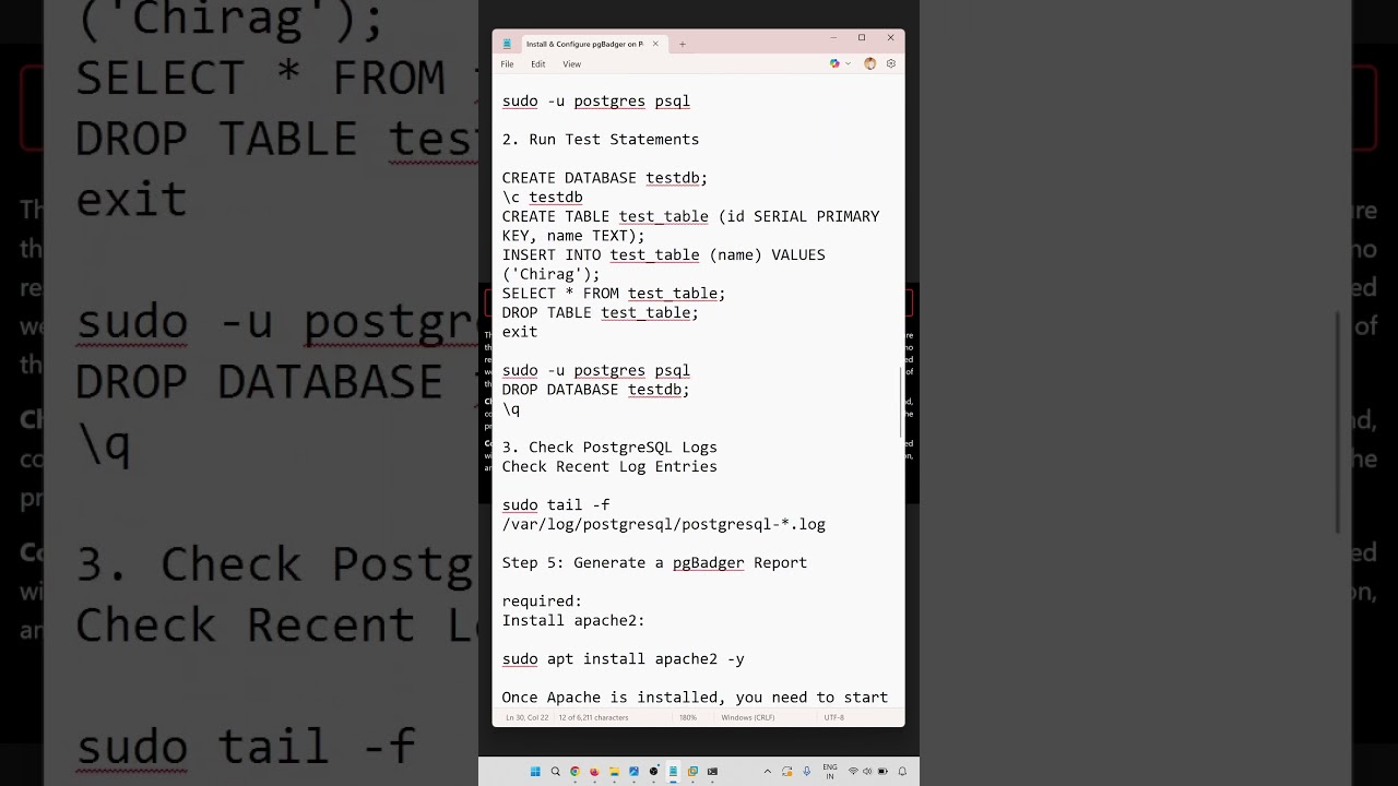 Установка и настройка pgBadger на PostgreSQL 18 | Пошаговое руководство на Ubuntu 24.04 LTS 🚀 #Po...