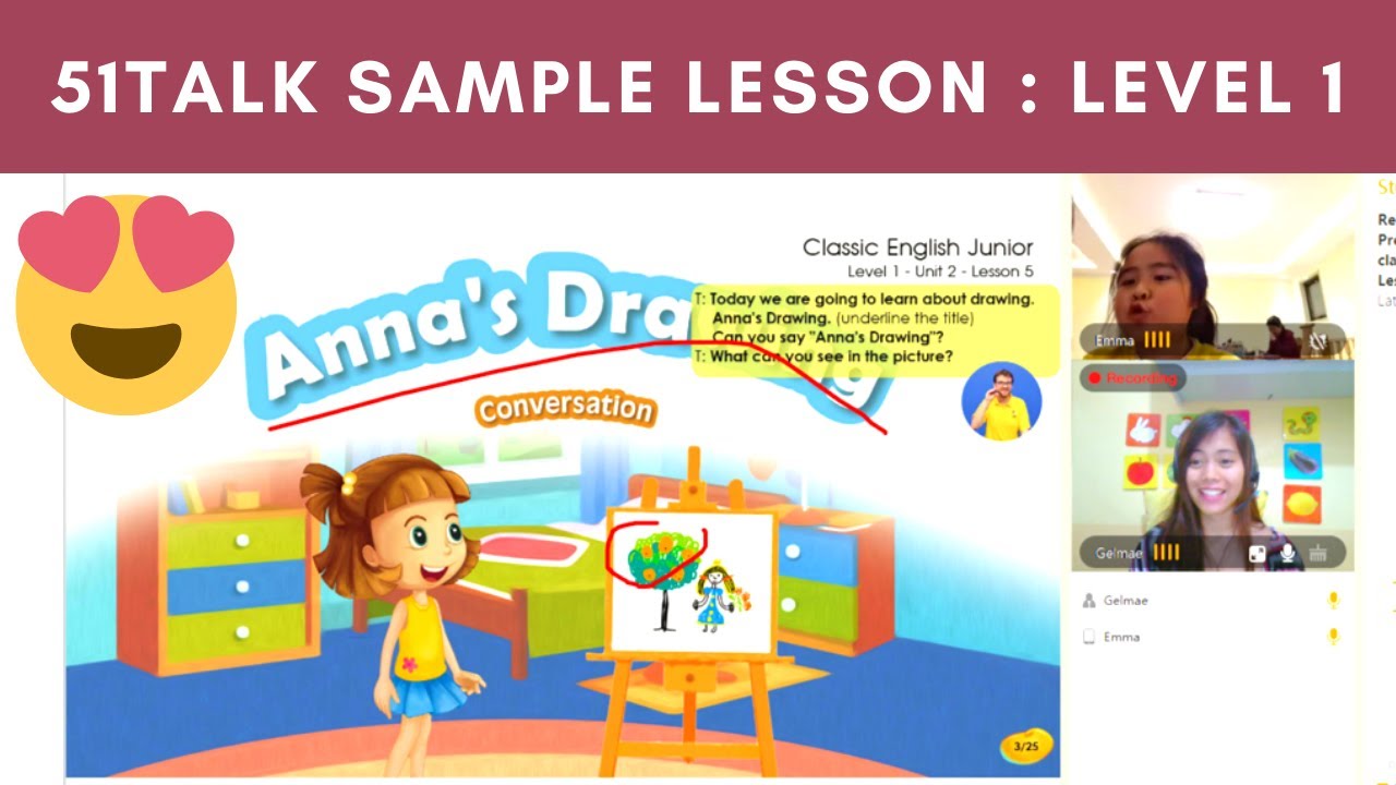 51talk Class Sample Lesson I Emma I Level 1