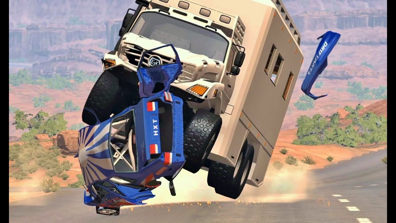 BeamNG Drive INSANE CRASHES #45