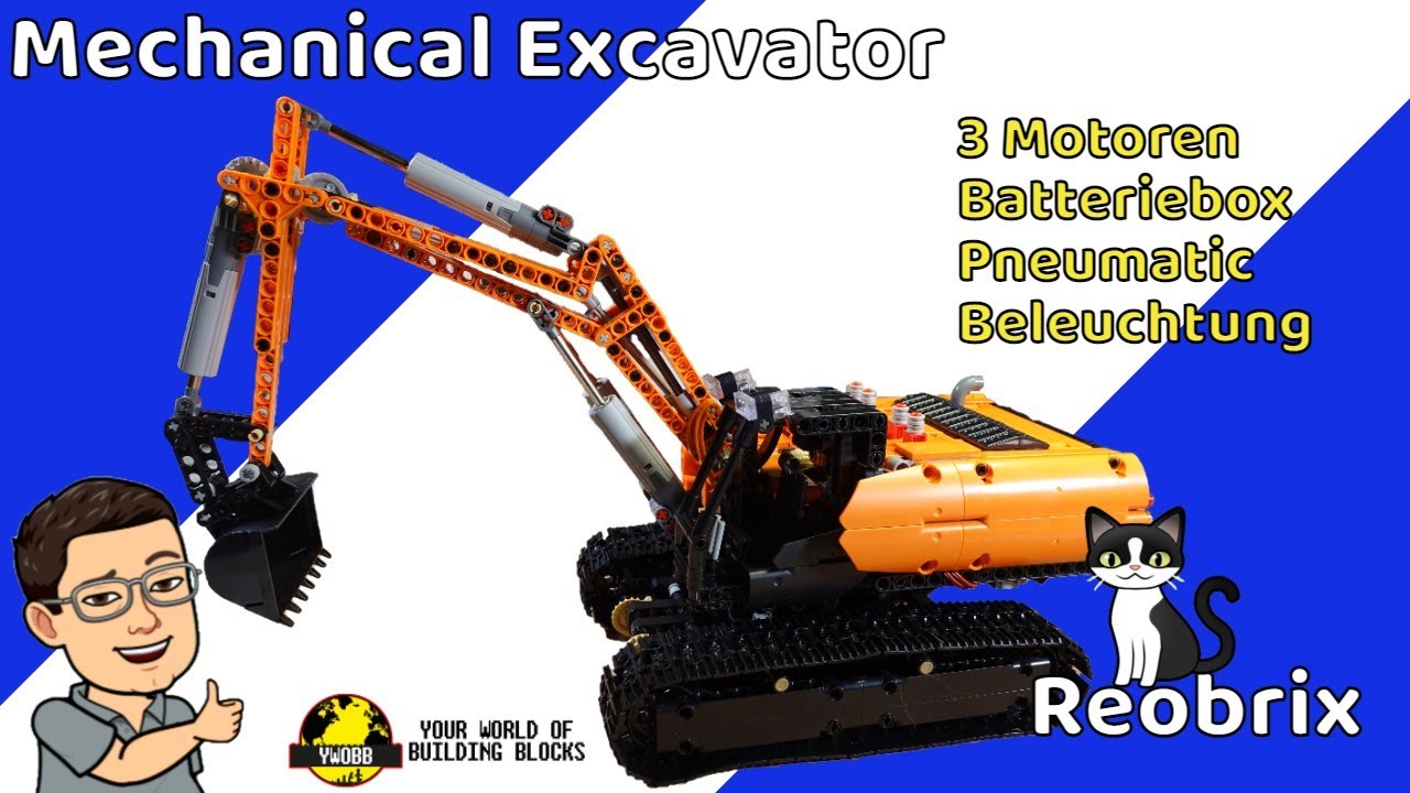 Neues Set! Reobrix - RC Mechanical Excavator - Technik - 22003