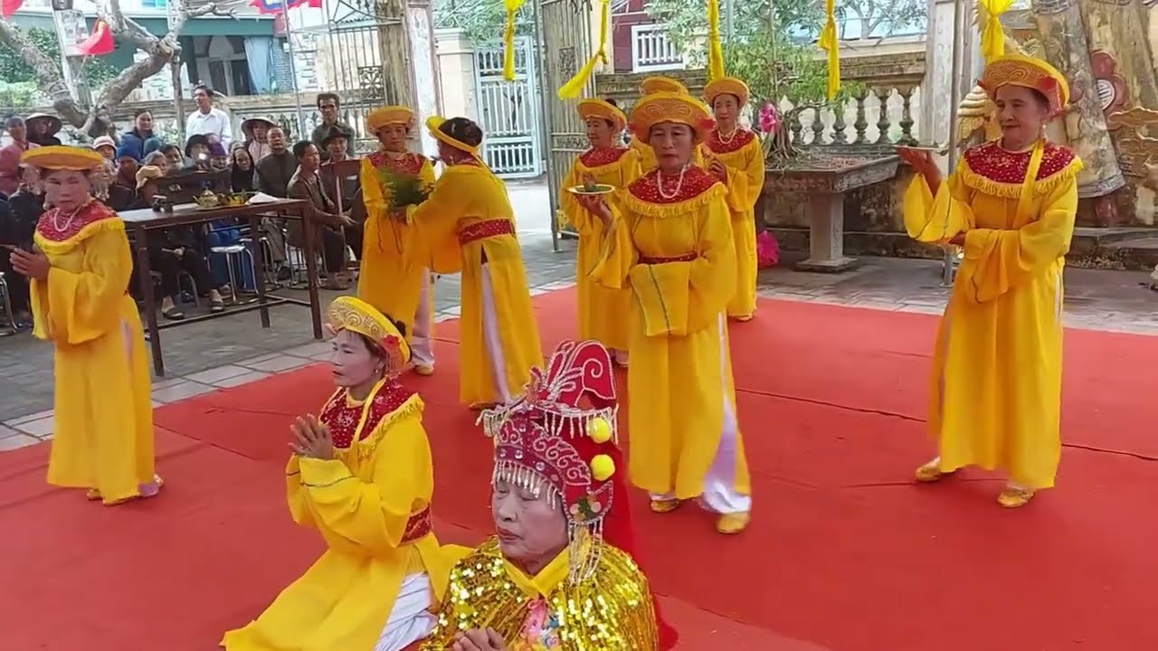 LỤC CÚNG - ĐỘI TẾ NỮ QUAN CHÙA QUẢNG PHÚC TẾ  TẠI LỄ HỘI ĐÌNH NGUYỄN XÁ THÔN LIÊN HIỆP 2024