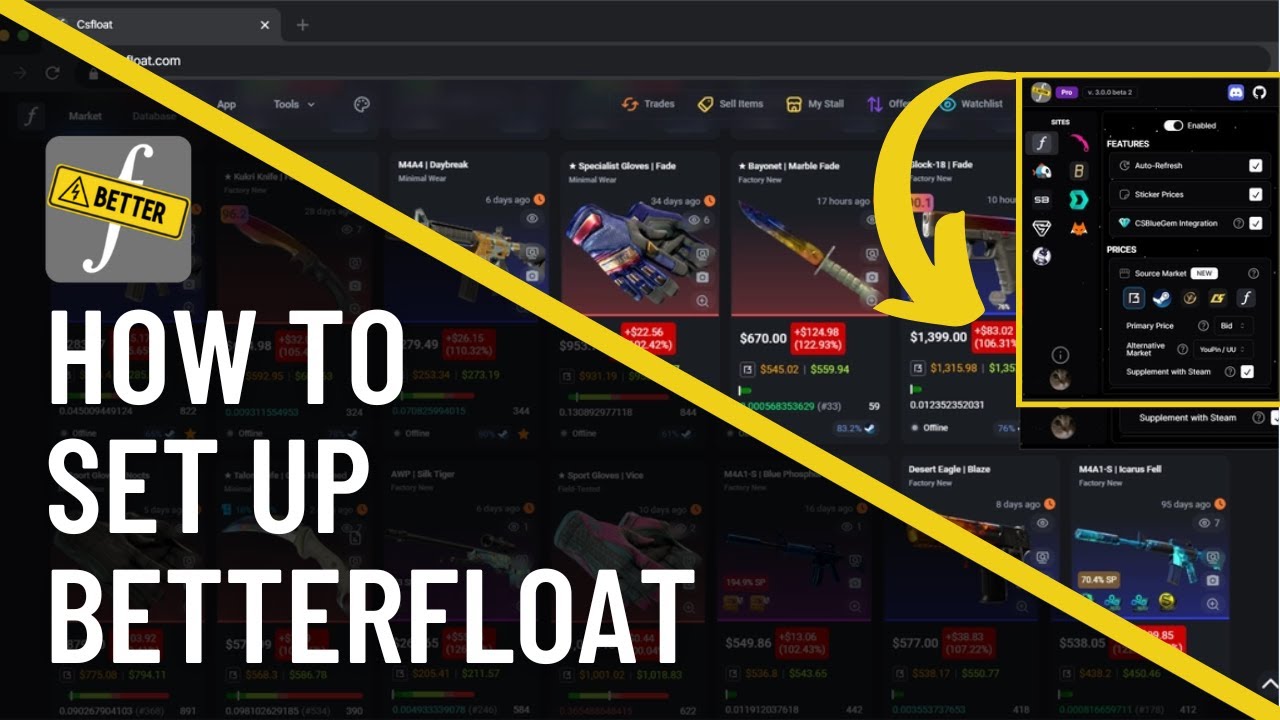 🚀 How to Use BetterFloat to Snipe INSANE CS2 Skins! (Works on CSFloat, Skinport & More!)