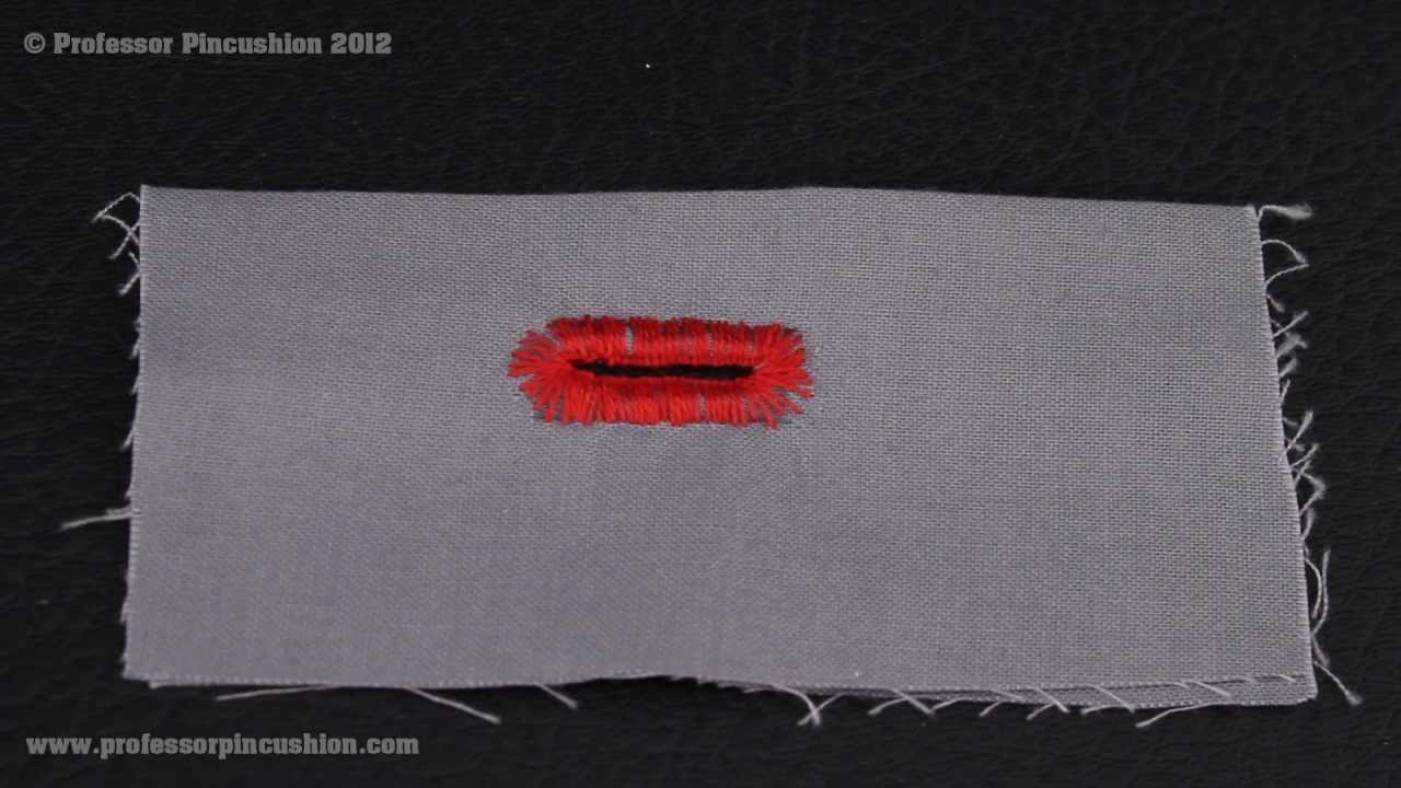How To Make A Buttonhole Hand Stitch