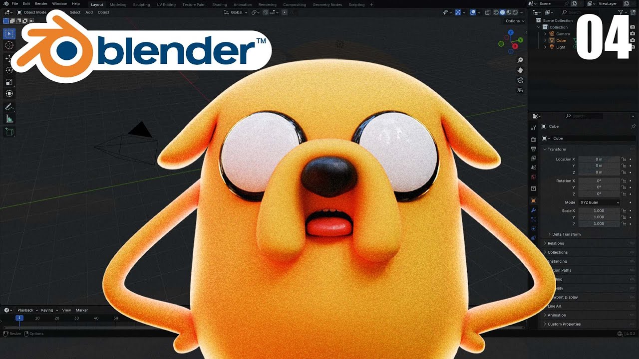 Créer les Bras d’un Personnage Cartoon sur Blender – Tuto 3D