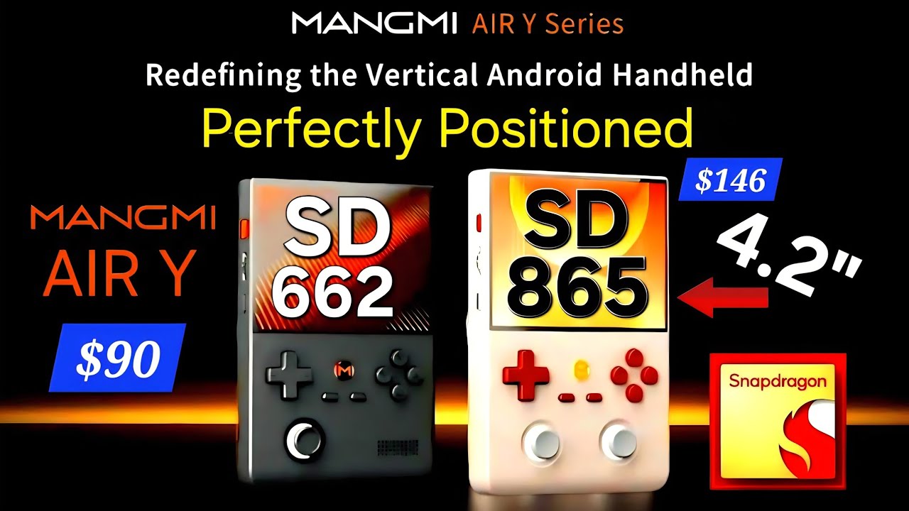 MANGMI Air Y (Pro): портативные консоли на Snapdragon 662/865 за $90/$146 (vs RG477V vs RG406V vs...