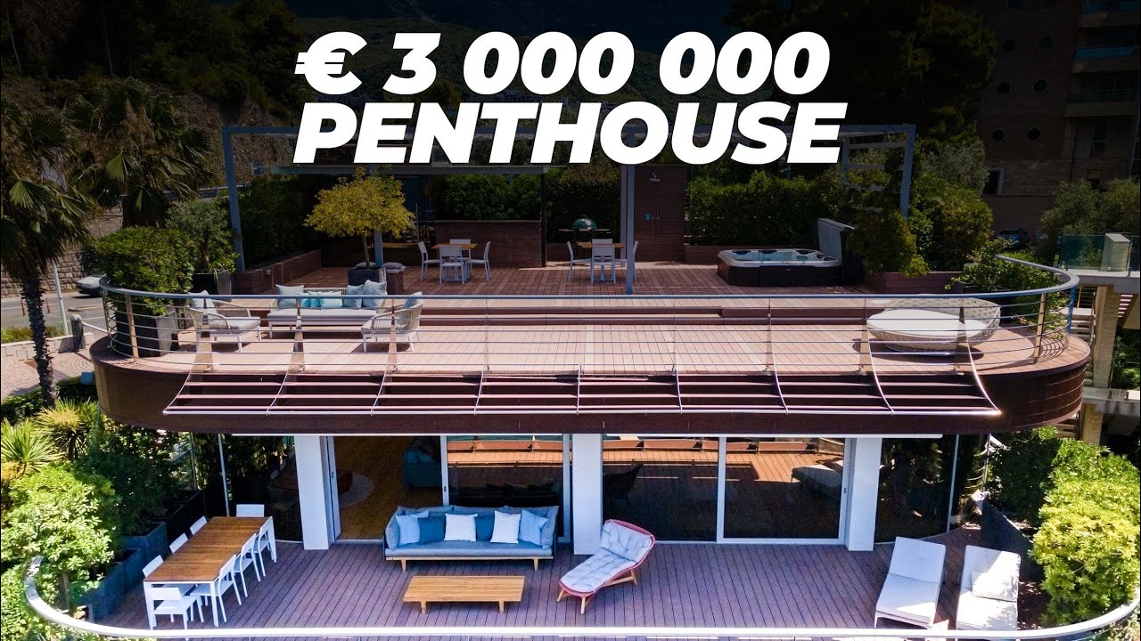 INSIDE € 3 000 000 PENTHOUSE in Dukley Gardens || Property in Montenegro