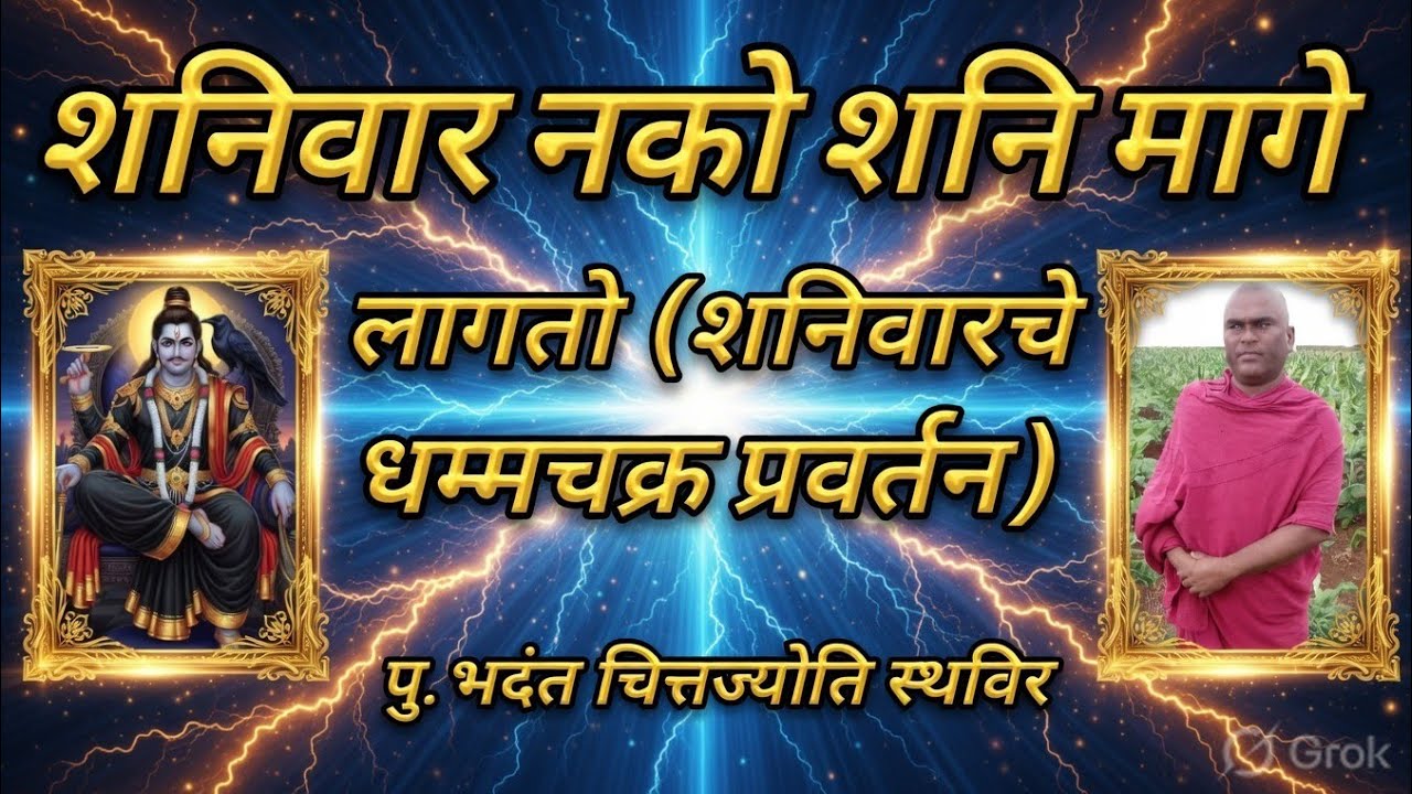 #शनिवार नको शनि मागेलागतो (शनिवारचेधम्मचक्र प्रवर्तन) #NOBLETRUTH पु.भदंत चित्तज्योति स्थविर पुलगाव