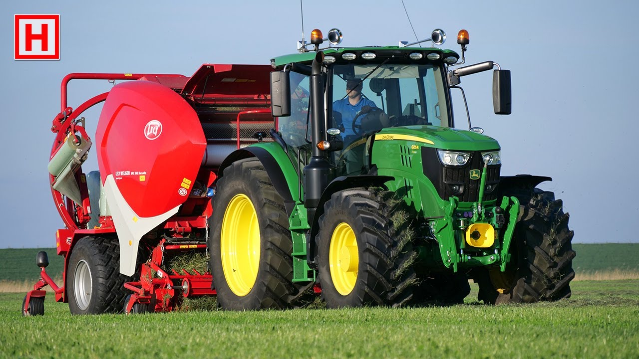 Balen persen en wikkelen met een Lely Welger RPC 245 Tornado | Baling and wrapping silage bales