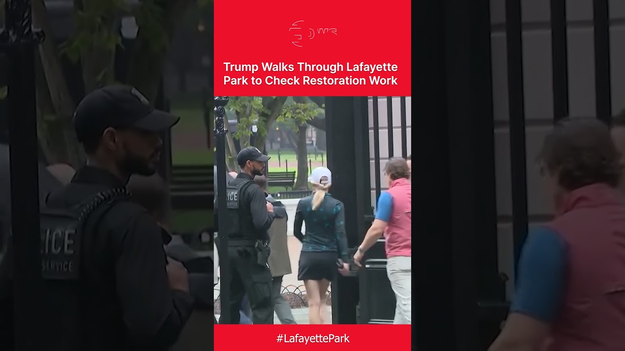 WATCH: Trump Inspects White House Grounds and Lafayette Park Improvements | DWS News | AC1C