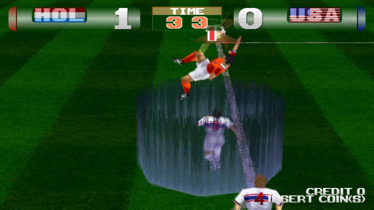 Tecmo World Cup '98 is a mad fun arcade football game with superpowers