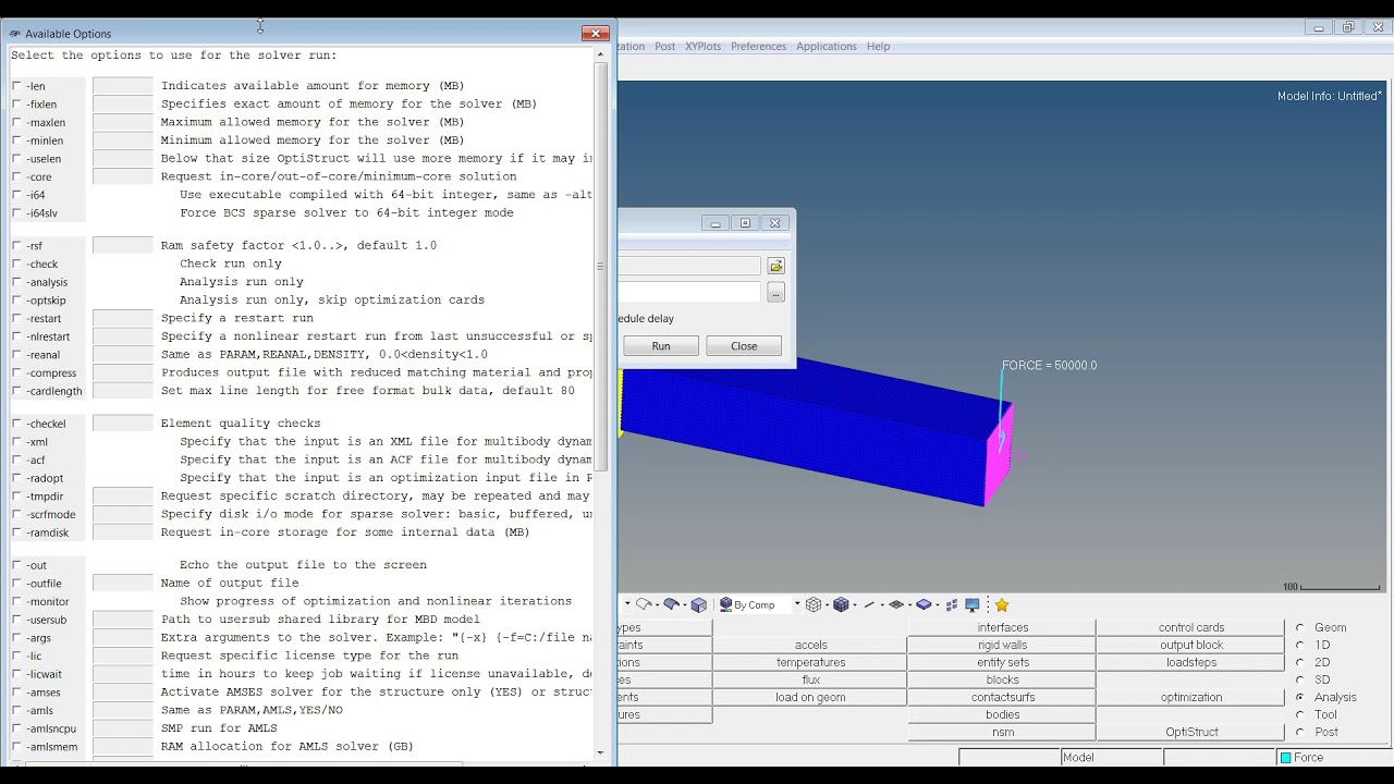 Learn Linear Static Analysis with OptiStruct