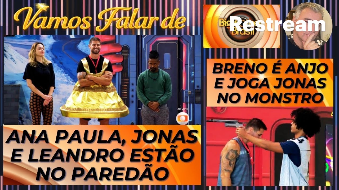 BBB26: ANA PAULA, JONAS E LEANDRO ESTÃO NO PAREDÃO * BRENO É O ANJO E CASTIGA JONAS NO MONSTRO