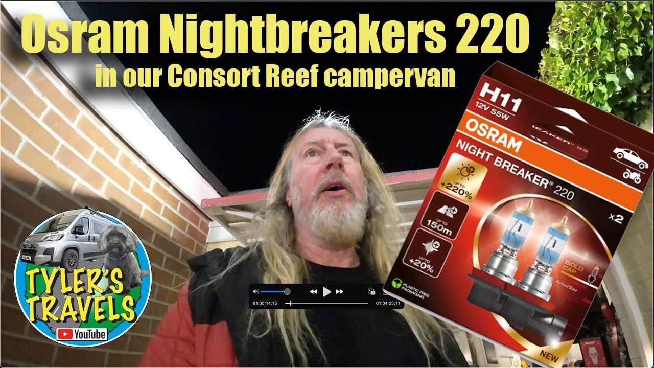 Установка ламп Osram Nightbreaker 220 H7 в наш кемпер Consort Reef