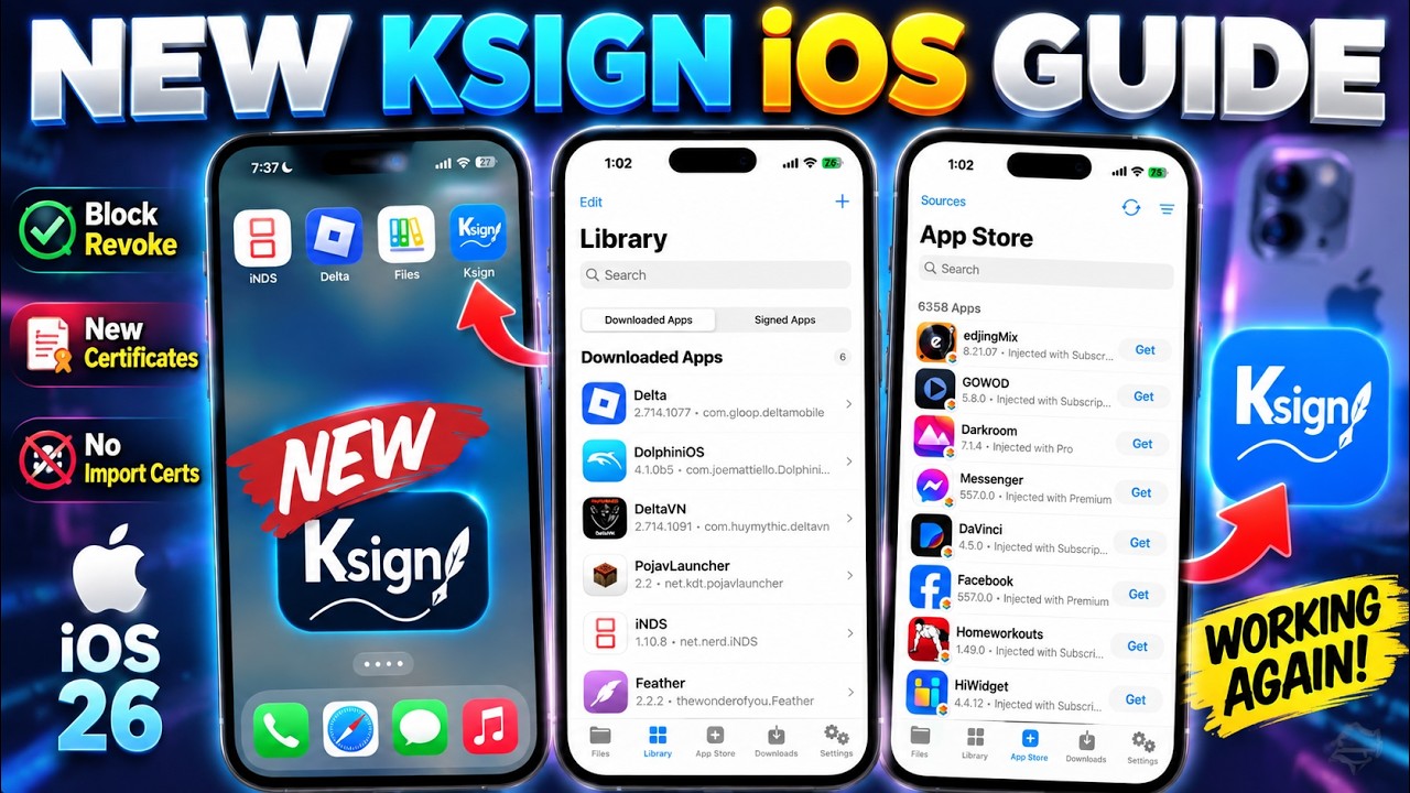 [НОВЫЙ СЕРТИФИКАТ] Метод KSign! Установка IPA-файлов на iPhone и iPad напрямую | Без ПК &mdash; Актуаль...