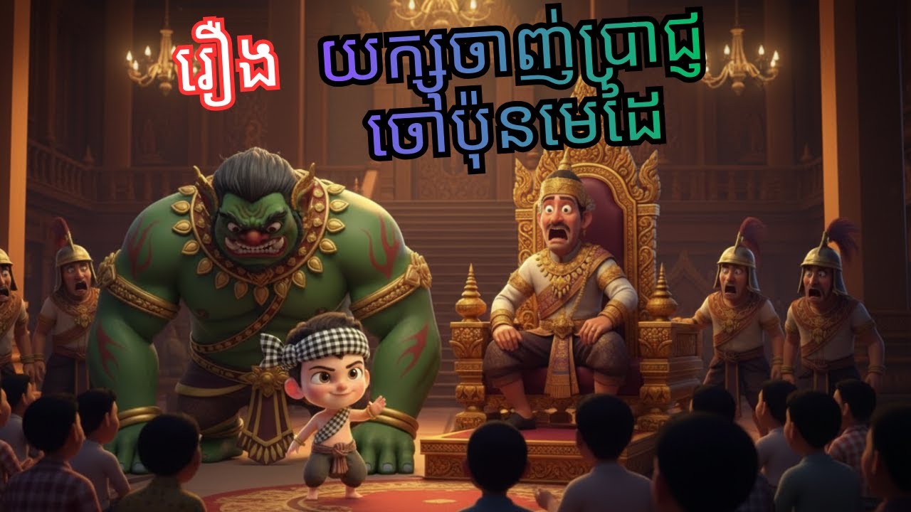 រឿង​ យក្សចាញ់ប្រាជ្ញចៅប៉ុនមេដៃ | រឿងព្រេងខ្មែរ | Khmer Fairy
