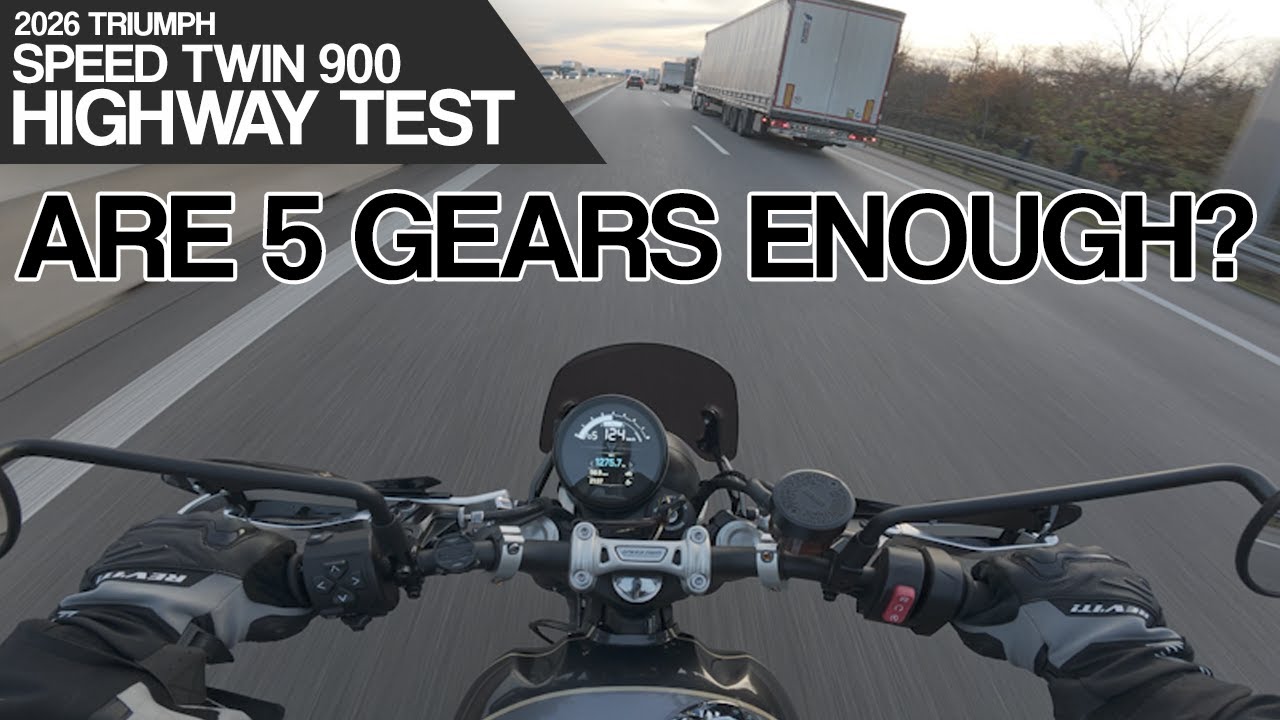 2026 Triumph Speed Twin 900 // Highway Test // Are 5 Gears enough for the German Autobahn?
