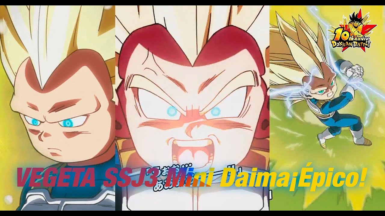 VEGETA SSJ3 Mini Daima¡DEMASIADO Épico! (Dokkan Battle)