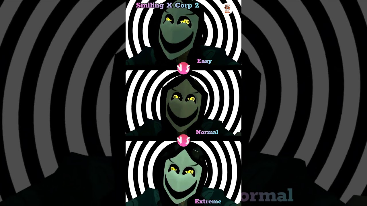 SMILING X CORP 2 EASY VS NORMAL VS EXTREME CAUGHT BATTLE