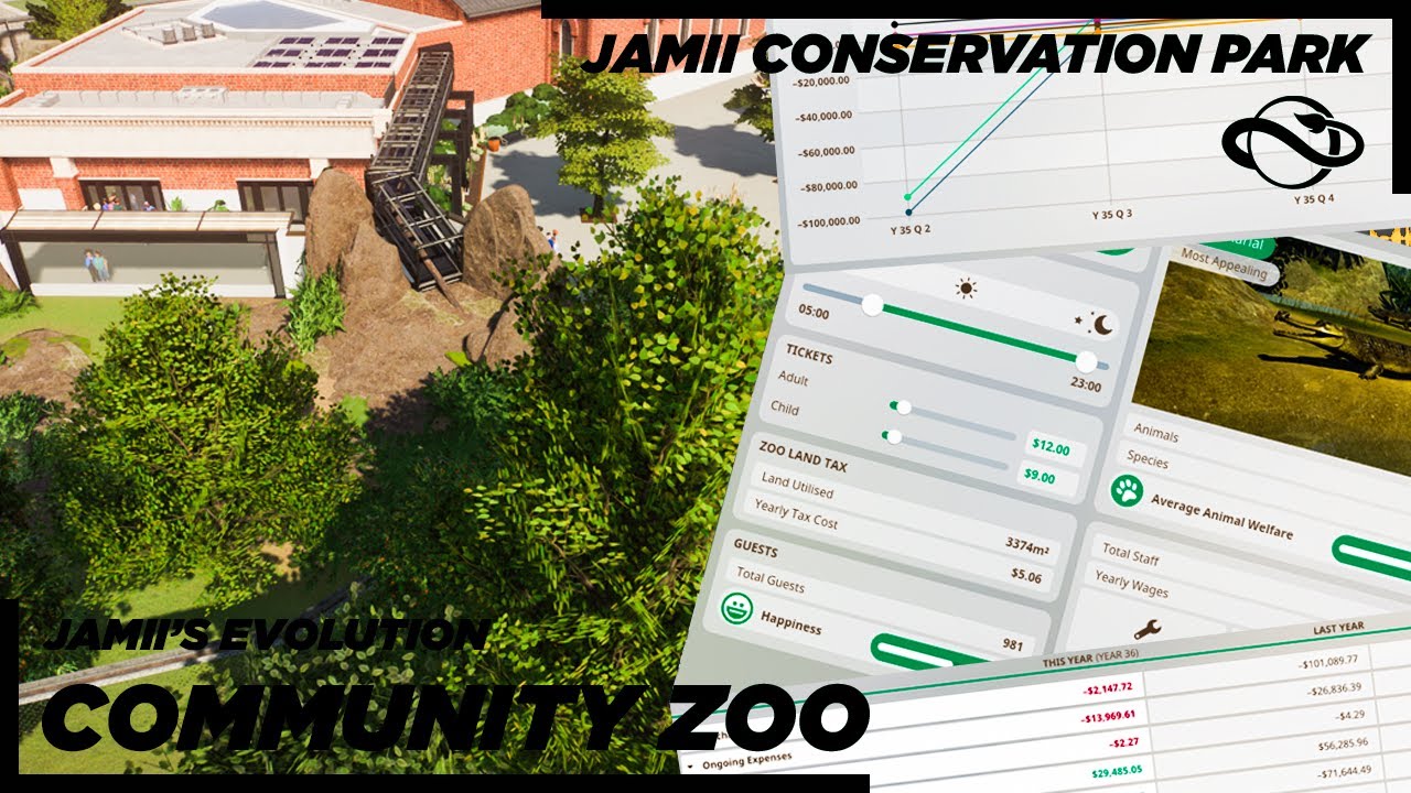 Planet Zoo | Zarządzanie ogrodem zoologicznym | Ewolucja JCP | Park Ochrony Przyrody Jamii | Budo...