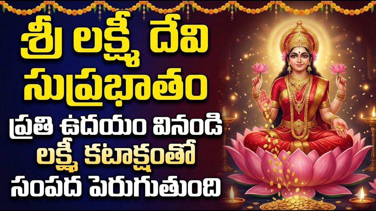 Sri Mahalakshmi Suprabhatam | Divine Morning Bhakti Songs @manadevotional01